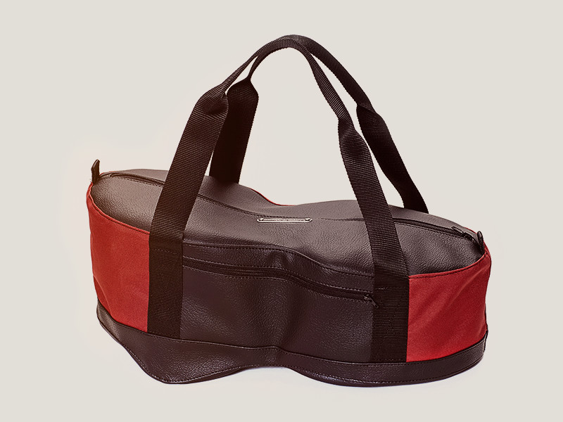 Vespa Helmfachtasche, rot-schwarz, Oxfordnylon
